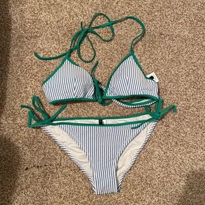 Jcrew seersucker swim suit